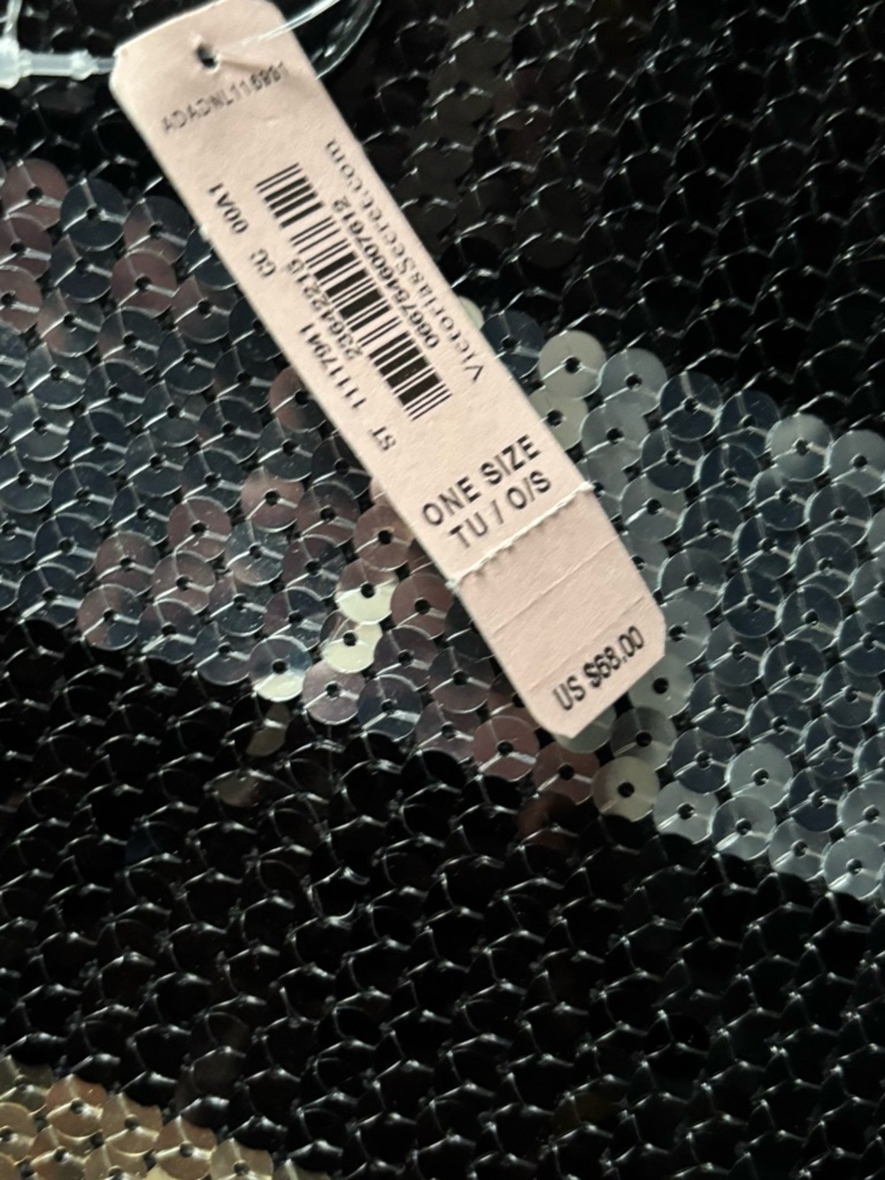 Victoria's Secret Black Tote with Multicolor Sequin Stripes - Picture 2 of 4